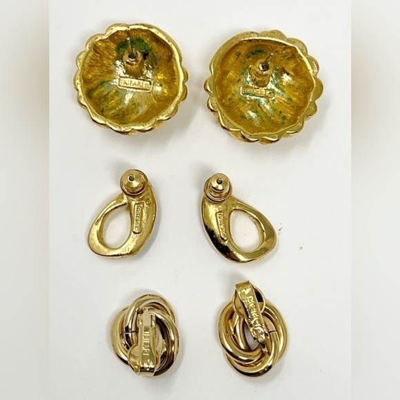 Trifari Jewelry 8 Pieces Lot Earrings Necklaces Brooches Peacock - Picture 13 of 13